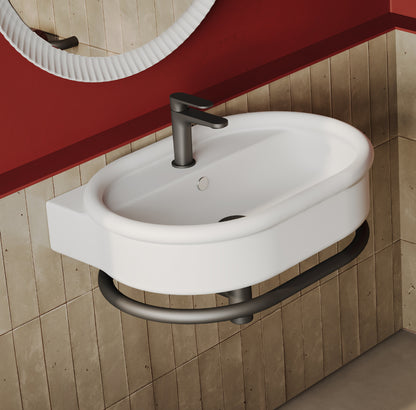 Lavabo Sospeso Ovale Monoforo cm 65x46 Brera