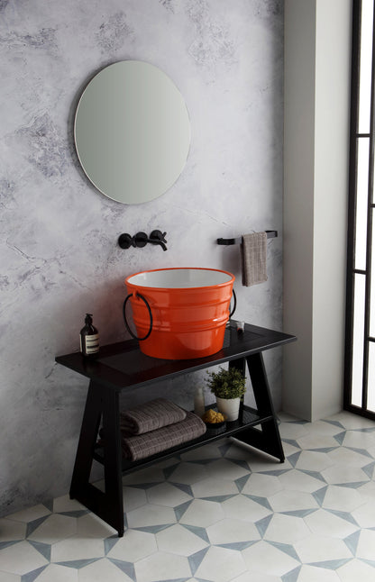 MOBILE DA TERRA IN METALLO CAVALLETTO