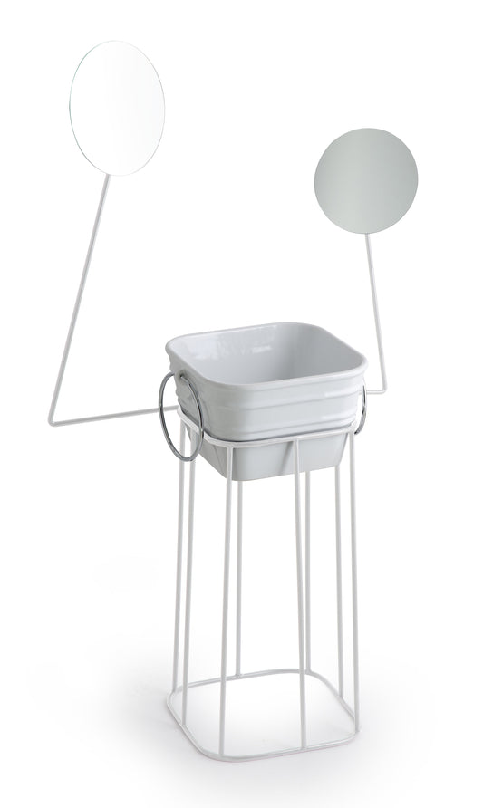 STRUCTURE MÉTALLIQUE AVEC MIROIRS DE MANNEQUIN