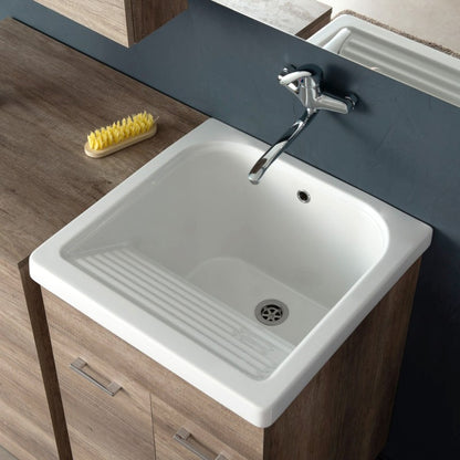 Composizione Lavanderia cm 130 Unika con mobile portalavatrice