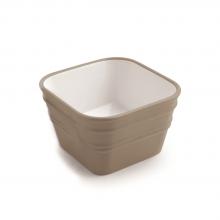 Lavabo Appoggio/Sospeso cm 40x40 Bacile Cubo Argilla Opaco