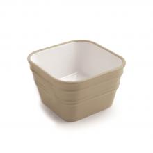 Lavabo Appoggio/Sospeso cm 40x40 Bacile Cubo Franciacorta Lucido