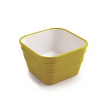 Lavabo Appoggio/Sospeso cm 40x40 Bacile Cubo Giallo Sirio Lucido