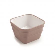 Lavabo Appoggio/Sospeso cm 40x40 Bacile Cubo Rosa Acquerello Opaco