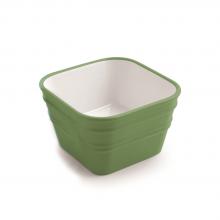 Lavabo Appoggio/Sospeso cm 40x40 Bacile Cubo Verde Impulso Lucido