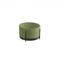 Lavabo con struttura Ibrido Tondo Verde Impulso