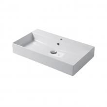 Lavabo appoggio/sospeso 80x46 Slim Square