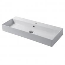 Lavabo appoggio/sospeso 100x40 Slim Square