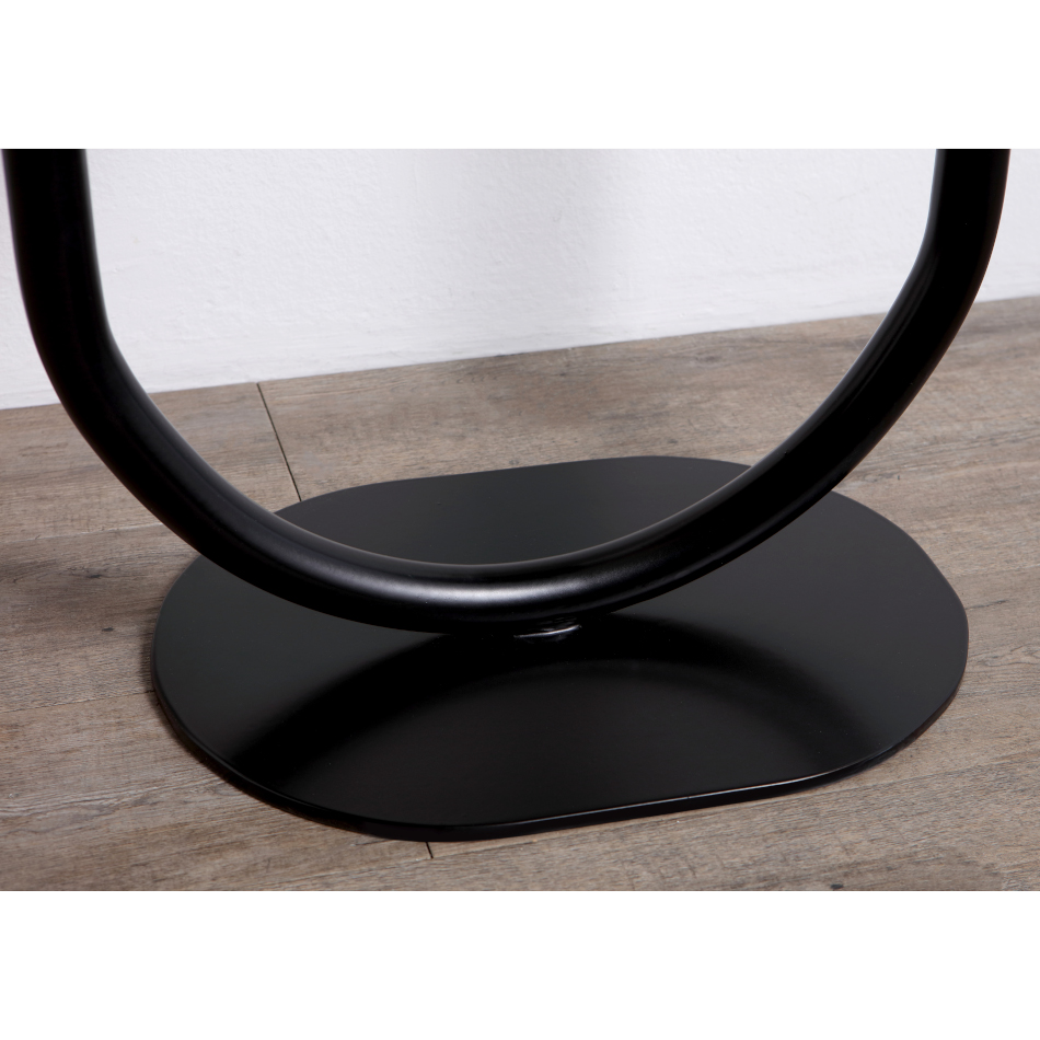 Struttura in metallo con due ripiani cm 71x71 Sgabello