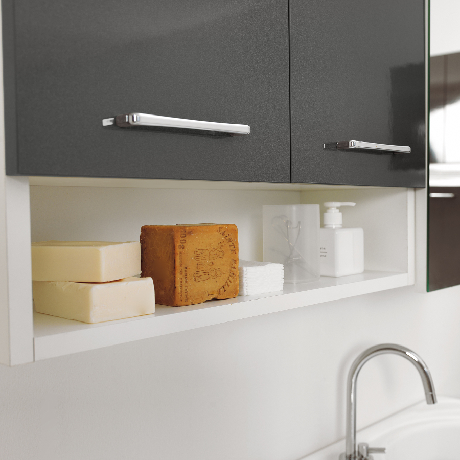 Pensile lavanderia due ante con ripiano 60x24x70 Jolly
