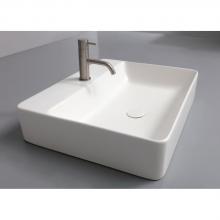 Lavabo cm 60x50 con Foro Rubinetto Slim