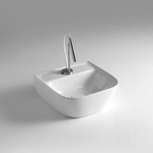 Lavabo Quadrato cm 42.5x42.5 Soft con Piano Rubinetto