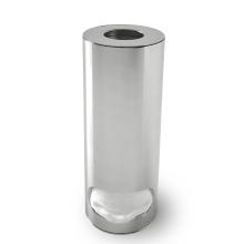 Dispenser Porta Cotone Metal Tonda Cromo